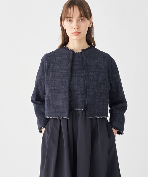 Ballsey（ボールジィ） ジャケット ノーカラージャケット ロングスラブ