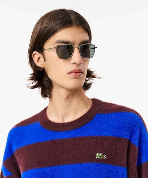 LACOSTE（ラコステ） セーター ニット ボーダーシャギーニットセーター