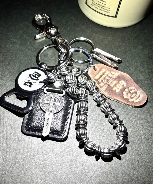 1004ST キーホルダー 真鍮 シルバー カラビナ キーリング : ZOZOTOWN