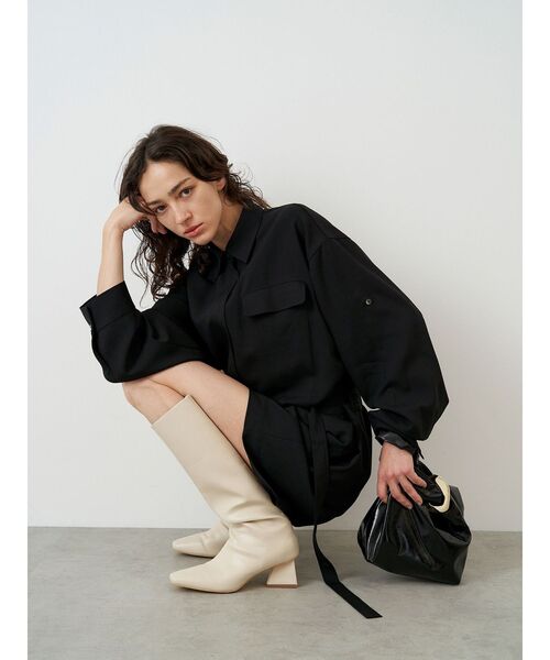 ELENDEEK（エレンディーク） ブーツ スクエアロングブーツ レディース