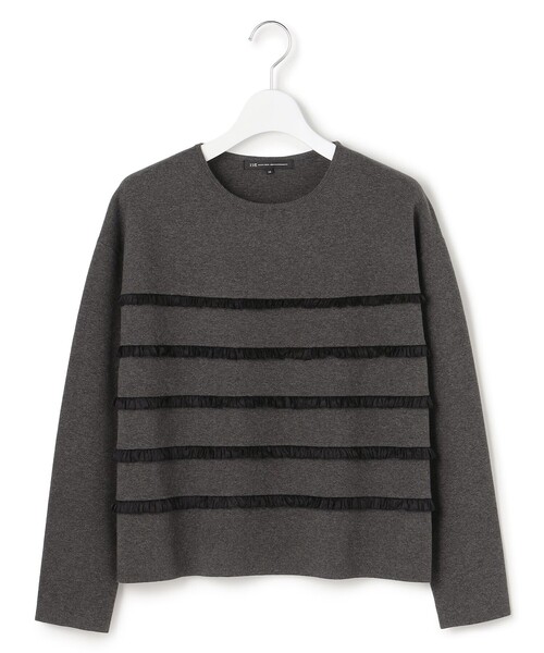 23区（ニジュウサンク） ニット セーター フリルボーダー ニット