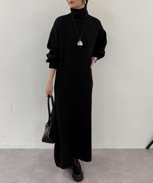 Loungedress（ラウンジドレス） ワンピース ハイネックニット