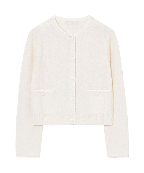ANAYI（アナイ） カーディガン メランジブークレ カーディガン