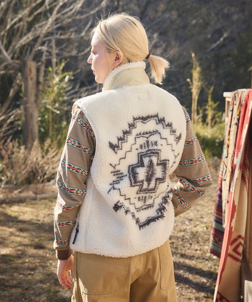 PENDLETON（ペンドルトン） ベスト ジレ ボアジャガードスタンドベスト