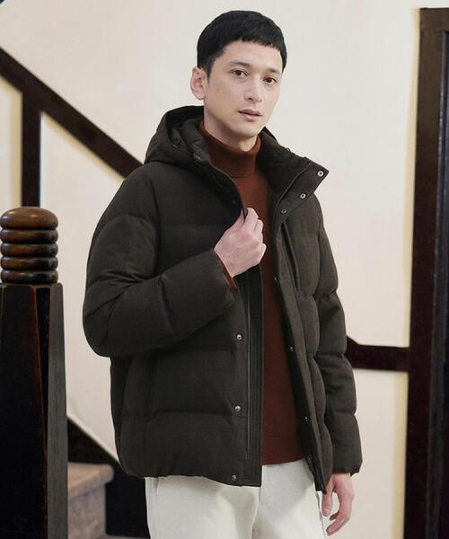 TAKEO KIKUCHI（タケオキクチ） ダウンジャケット ダウン ウールライク