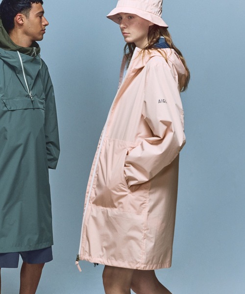 AIGLE（エーグル） レインコート カッパ MTD 防水 透湿 撥水ジップ