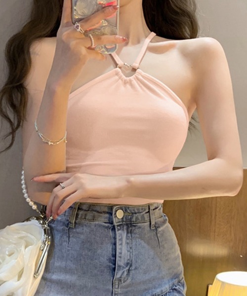 DAY CLOSET キャミソール 「クロップド丈/ハート型フロントリングに熱