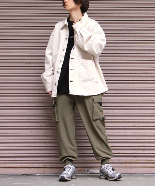 NO NEED（ノーニード） カバーオール ビックシルエットバックロゴ