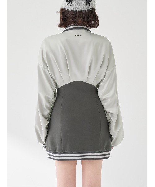 Darich（ダーリッチ） ワンピース ドルマンスリムスカジャンミニ