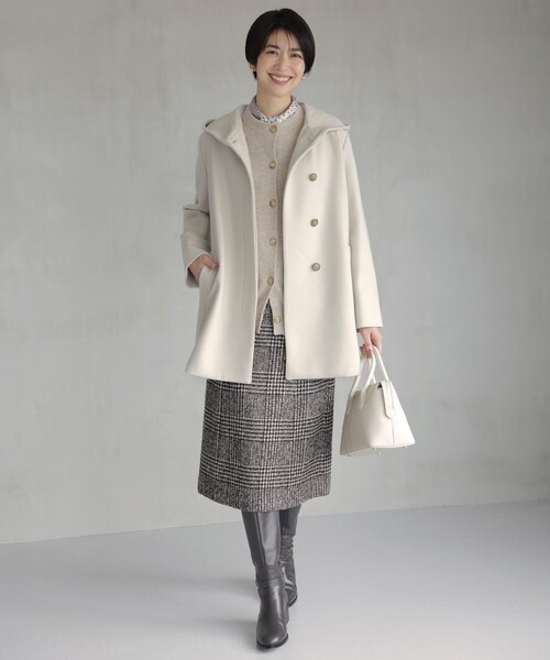 J.PRESS（J.プレス） コート アウター ショートビーバー フーデット