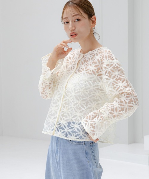 LAKOLE（ラコレ） ブラウス シャツ 2WAYバテンレースブラウス / 142986
