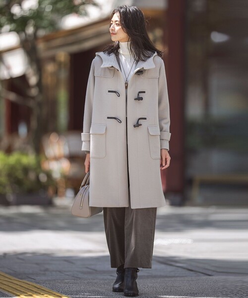 ダッフルコート コート Jackal 140s ソフトメルトン レディース