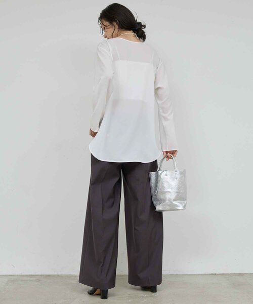 GALLARDAGALANTE（ガリャルダガランテ） ブラウス シャツ ラウンド