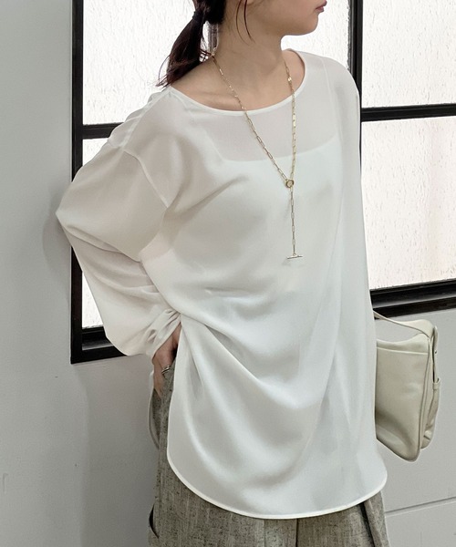 GALLARDAGALANTE（ガリャルダガランテ） ブラウス シャツ ラウンド