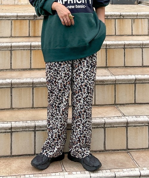 パンツ 「XSサイズあり」レオパードイージーパンツ レディース