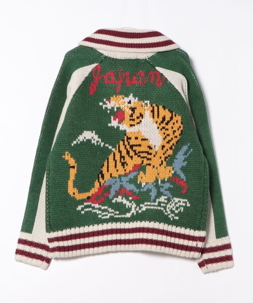 HOUSTON（ヒューストン） カーディガン カウチンセーター(TIGER