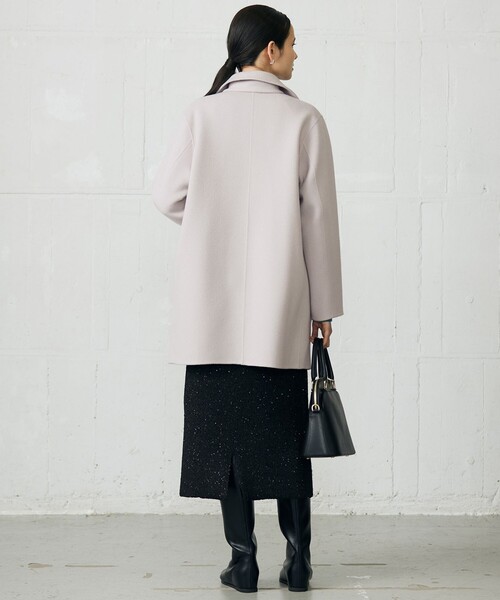 自由区（ジユウク） コート アウター ウールリバーダブルブレスト