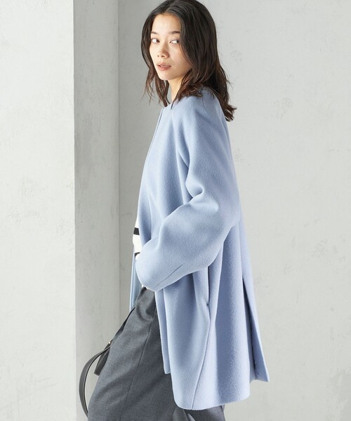 SHIPS（シップス） ノーカラーコート コート Pure SUPER100 ノーカラー