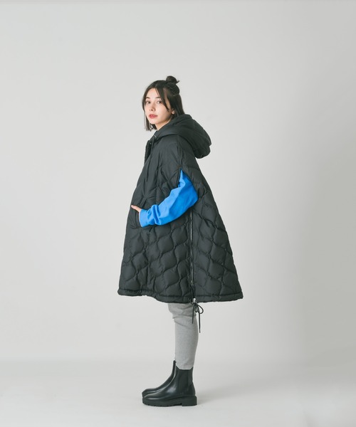 TAION（タイオン） ポンチョ ミリタリー ダウンカープ ダウンポンチョ