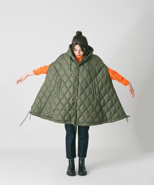 TAION（タイオン） ポンチョ ミリタリー ダウンカープ ダウンポンチョ