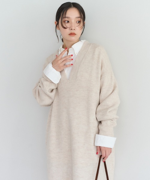 Bonjour Sagan（ボンジュールサガン） ワンピース ディープVネック