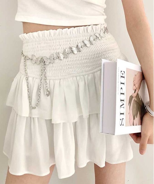 LA VORAGINE（ラ ヴォラジネ） ベルト バタフライ蝶々チェーンベルト