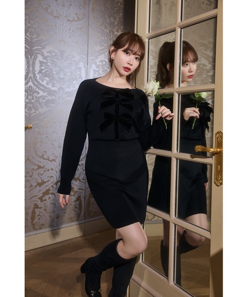 Her lip to ワンピース Simone Knit Mini Dress : ZOZOTOWN Yahoo!店