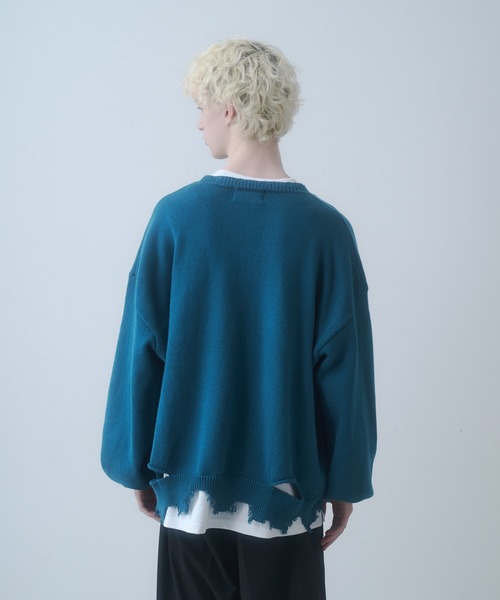 DOOPZ（ドープス） セーター ニット Logo Damage Knit - ロゴダメージ