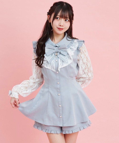 Secret Honey（シークレットハニー） セットアップ ラッフル＆袖レース