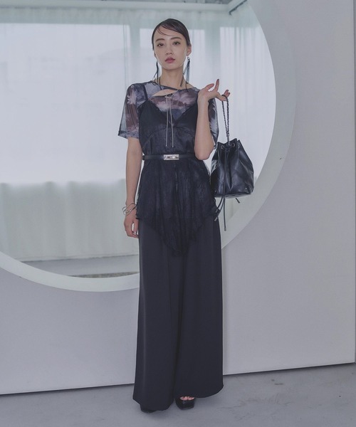 HARE（ハレ） キャミソール レースレイヤーキャミビスチェ(HARE