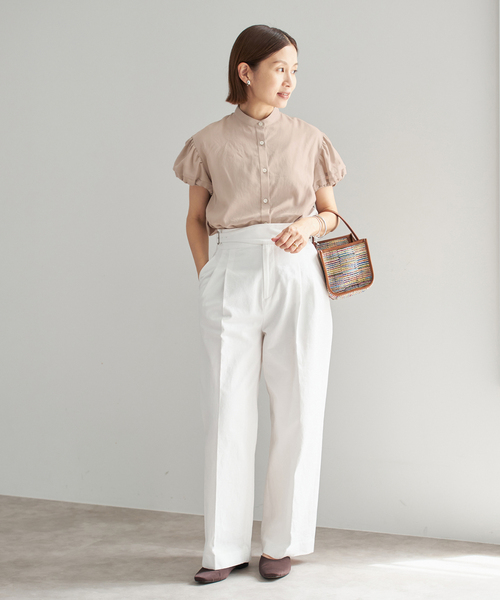 IENA（イエナ） ブラウス シャツ パフスリーブ半袖ブラウス レディース