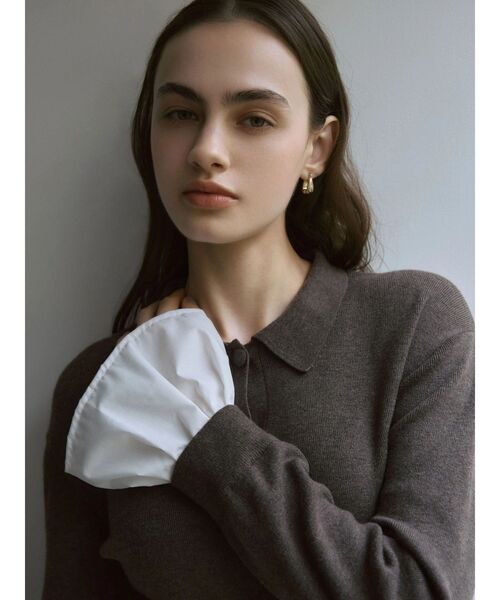 LAGUNAMOON（ラグナムーン） カーディガン ペプラムドッキングニット