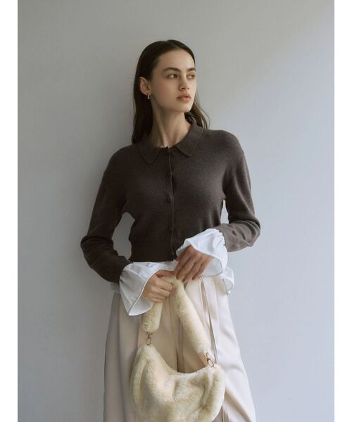 LAGUNAMOON（ラグナムーン） カーディガン ペプラムドッキングニット