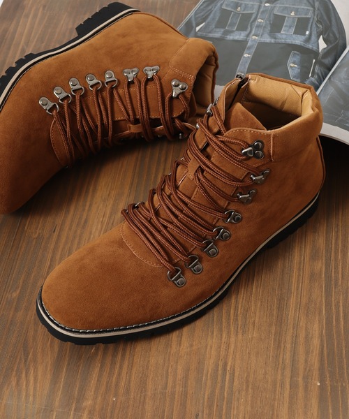 Dedes（デデス） ブーツ AAA+ PUレザー マウンテンブーツ メンズ