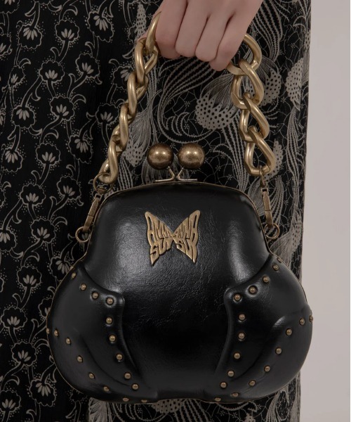 anpcANNA SUI 蝶刺繍 かごバッグ anpcANNA SUI 蝶刺繍 かごバッグ ANNA