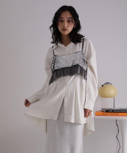 Girly Doll（ガーリードール） キャミソール スパンコールビスチェ