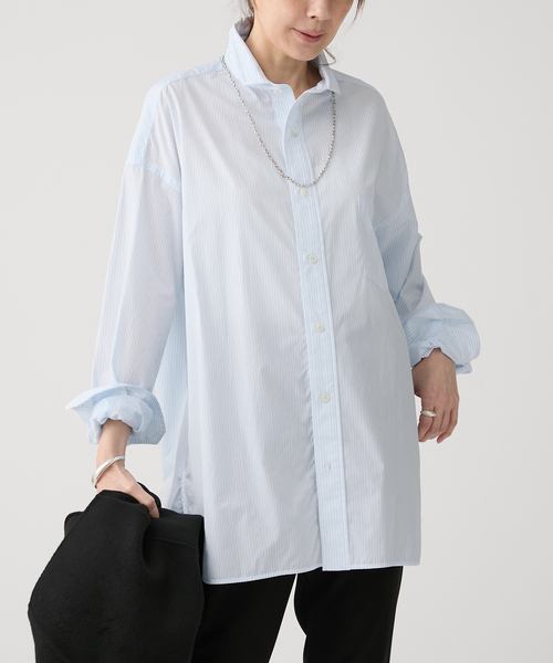 TICCA（ティッカ） ブラウス シャツ プレミアムスクエアビッグシャツ