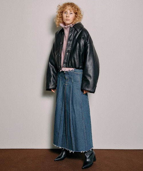 MAISON SPECIAL（メゾンスペシャル） ニット セーター 2way Front Zip