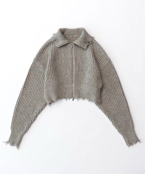 MAISON SPECIAL（メゾンスペシャル） ニット セーター 2way Front Zip