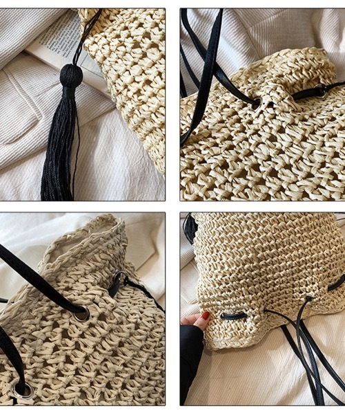 トートバッグ 手編み風カゴバック レディース : ZOZOTOWN Yahoo!店