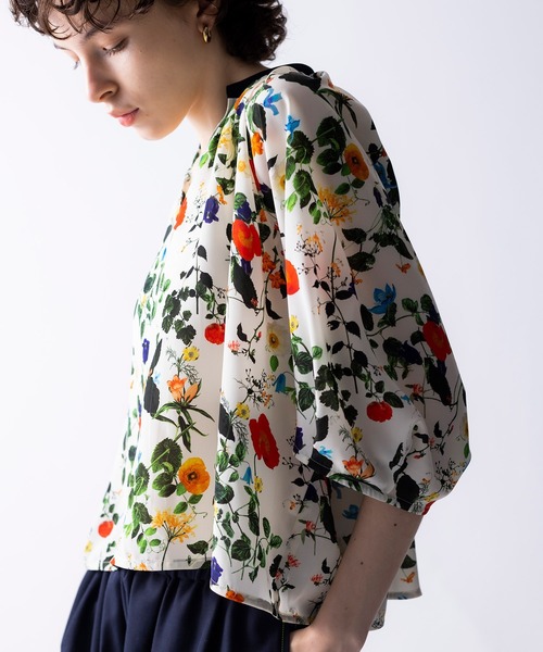 NOISEMAKER（ノイズメーカー） ブラウス シャツ ボタニカル柄