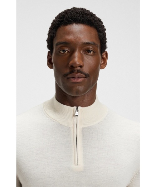 BOSS（HUGO BOSS） セーター ニット ジップネックセーター バージン