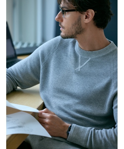 AOURE（アウール） セーター ニット スウェットライクニット プル