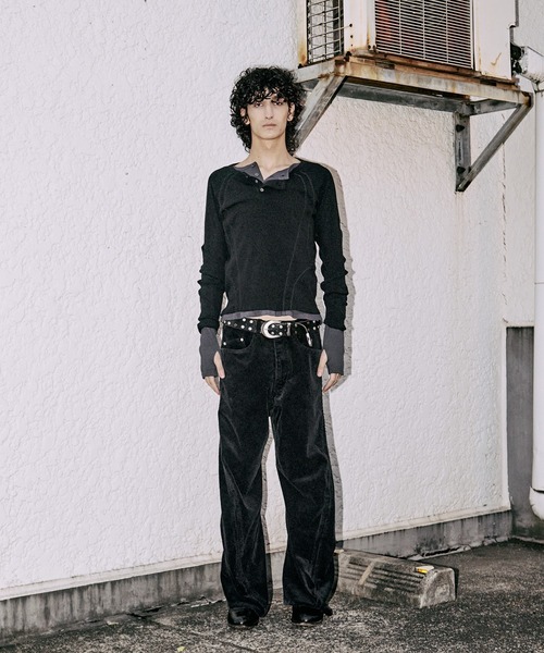 NVRFRGT（ネヴァーフォーゲット） tシャツ 別注 HENLEY PANELED