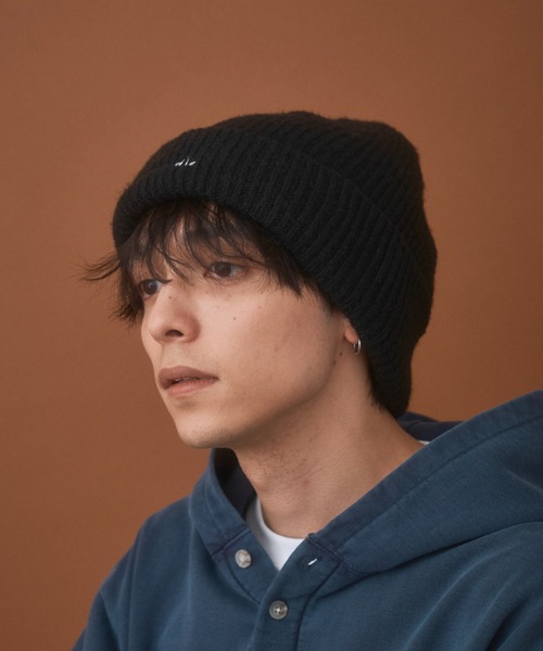 Zooodle ニット帽 ニットキャップ Logo stitch beanie - ロゴステッチ