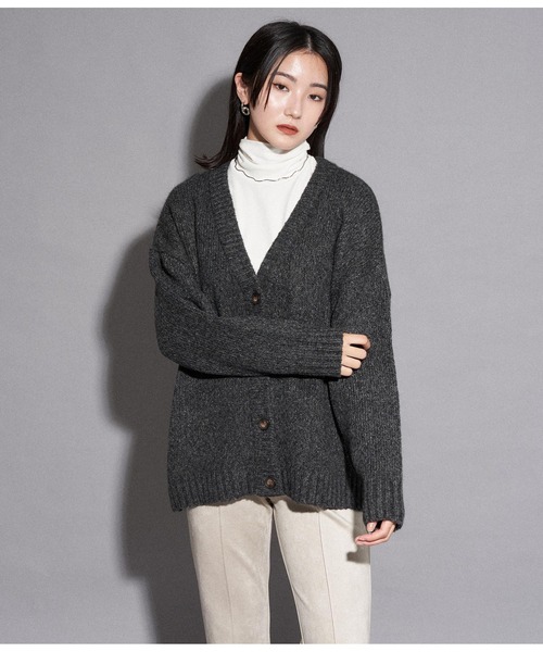 ANAP（アナップ） カーディガン ミックスヤーンカーディガン