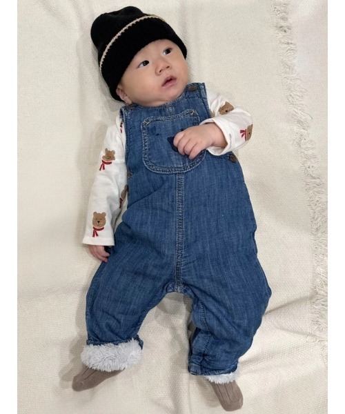 GAP（ギャップ） サロペット オーバーオール あったか裏地 デニム くま
