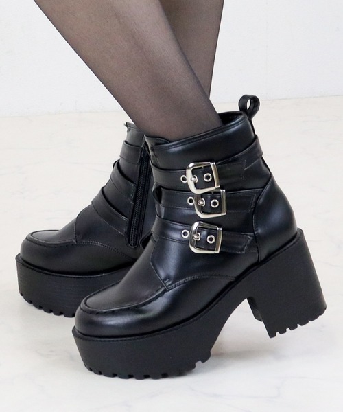 LOVEHUNTER（ラブハンター） ブーツ 厚底8cmヒールブーツ レディース