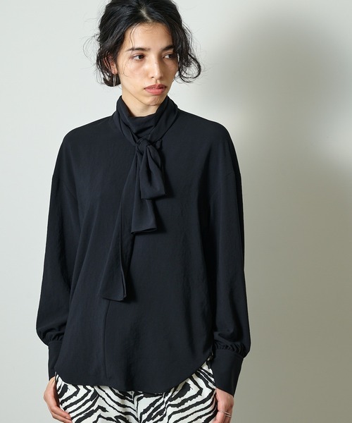 Whim Gazette（ウィム ガゼット） シャツ ブラウス シフォンボウタイ