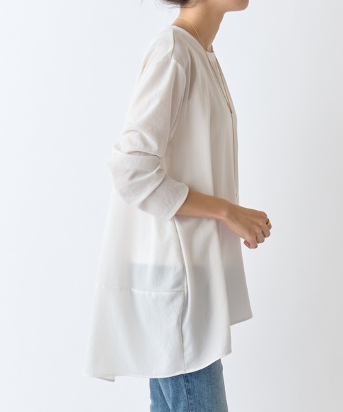 BEARDSLEY（ビアズリー） tシャツ 後ろドレープTブラウス レディース